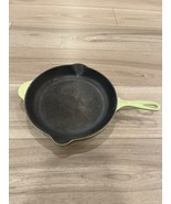 Le Creuset Lime #30 Double Spout 12&quot; Enameled Cast Iron Skillet Fry Pan ... - $103.95