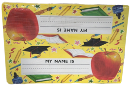 Eureka Name Plates Classroom Decoration Vintage My Name Is Two Sided Car... - £3.90 GBP