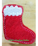 Christmas Stocking Feltie Machine Embroidery Design Instant Download - $4.00