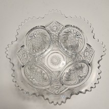 Ripley Glass Co. Pressed Glass Punch Serving Bowl IVERNA  #303 1911 Anti... - £36.61 GBP