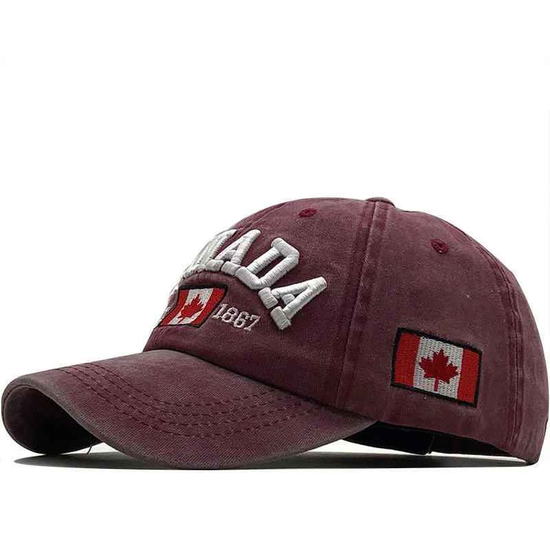 New men&#39;s baseball cap for women snapback hat CANADA embroidery bone cap... - £13.16 GBP