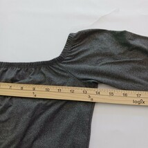 Laqueen TP30125 Women's Gray Top Long Sleeve Size Medium Made In USA image 7