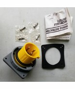 Hubbell HBL330B4W Pin &amp; Sleeve Watertight Inlet. New - $98.48 CAD