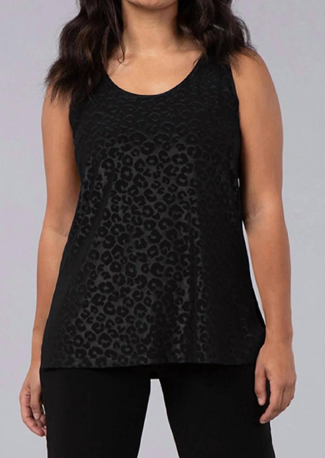 Sympli Go To Tank Top Black Animal Print - $66.00