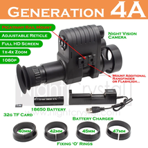 4A Telescope Sight Binoculars Monocular Add On Night Vision Scope Camera Video 1 - £235.71 GBP