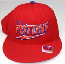 Vintage Mitchell Ness Detroit Pistons Fitted Hat Cap New Red Licensed 7 ... - $269.33 MXN