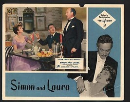 Simon and Laura Lobby Card-Peter Finch and Kay Kendall dining. - £27.21 GBP