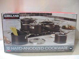 BRAND NEW Kirkland Signature 12-piece Hard Anodized Cookware Set - £142.41 GBP