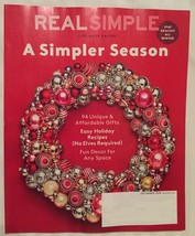 Real Simple Magazine December 2018 New Ship Free Holiday Recipes Unique Gifts - £19.65 GBP