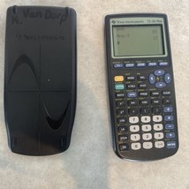 Texas Instruments TI-83 Plus Graphing Calculator Black w/ Case Works! - £14.45 GBP