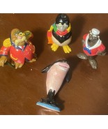 Lot of 4 Vtg 1980s Sea World PVC Figurines Walrus Sea Lion Penguin Shamu - £11.94 GBP