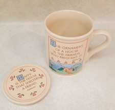 Vintage 1985 Hallmark Mug Mates Cup Mug Lid Coaster Set Friendship Emers... - £15.32 GBP
