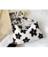 Fashion Women Fur Handbags Furry Fluffy Shoulder Top-handle Bag for Women - $23.99