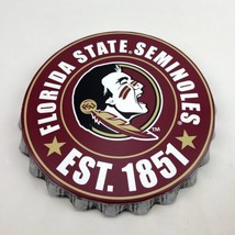 Florida State Seminoles NCAA 13&quot; Wall Bottle Cap Metal Sign Forever Coll... - $19.70