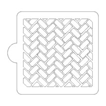 Brick Cobblestone Pattern Stencil for Cookies or Cakes USA Made LS9013 - $91.95 MXN