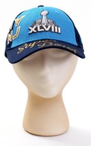 New Era 9Forty Blue 2014 Super Bowl XLVIII Adjustable Cap Hat Women&#39;s One Size - £29.25 GBP