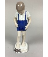 Vintage Bing And Grondahl Boy With Crab Figurine #1870 - 8” - Made In De... - €25,80 EUR