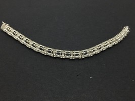 925 Sterling Semi Montage Argent Bracelet Pierre Taille 4 X 6 MM Ovale - $72.80