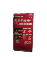 Christmas All Purpose Light Holders Clips Adams NOS 100 Ct C7 C9 Rope Ro... - $22.34