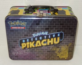 Pokemon TCG Detective Pikachu Collector Chest 2019 Metal Case Tin Lunchb... - $24.70