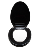 Black No Slam Elongated Toilet Seat Plastic Slow Close w/Bumpers 20492 R... - $33.85 CAD