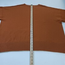 French Connection RN#53372 Women's Burnt Orange Round Neck Sweater Size 3X image 7
