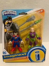 New Imaginext Fisher DC Super Friends Superman &amp; Lex Luthor - £19.09 GBP