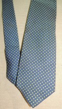Alain Figaret France Neck Tie / Necktie Silk blue yellow polkadot dot 58... - $13.46 CAD