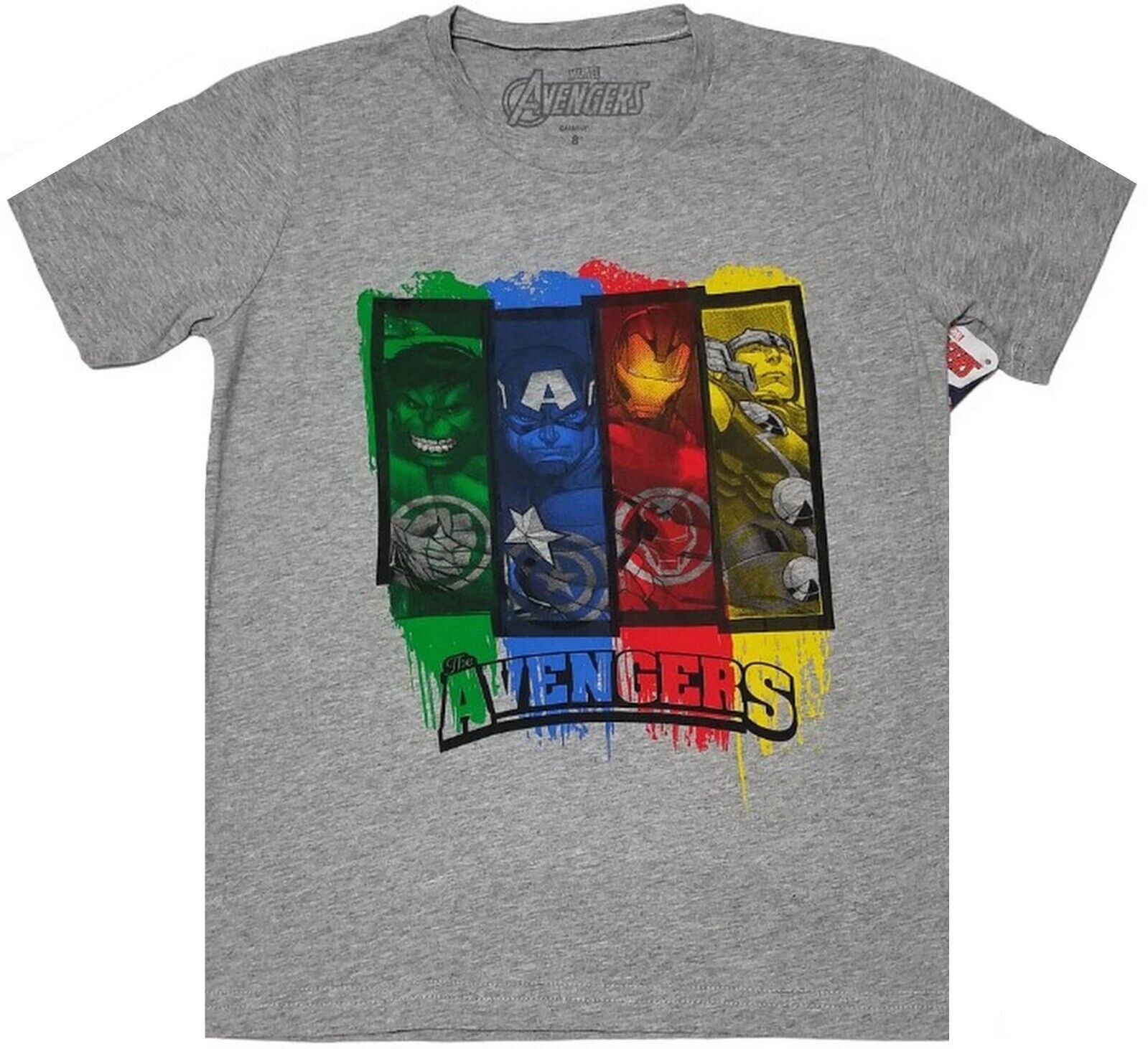 Marvel The Avengers Boys Short Sleeve Graphic Print T-Shirt (Size: 8) - $9.89