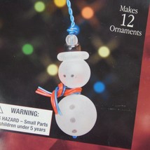 Snowmen DIY Ornament Kit Makes 12 Holiday Time Christmas Crafts Kids Par... - £9.12 GBP