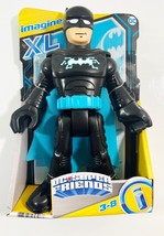 Imaginext Batman Figure XL DC Super Friends Tech Blue Big Large Size 10&quot;... - $17.81