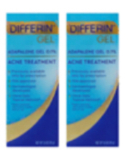 Differin Gel 1.6 Acne Treatment Adapeline Gel 0.1% 2 Pack, Exp 10/2024  - $34.95