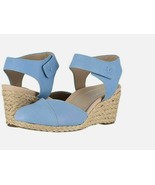 New Vionic Women&#39;s Aruba Loika Orthaheel Espadrille Wedge Blue Variety S... - $179.28 CAD
