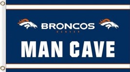 Denver Broncos Man Cave Flag 3x5ft - £14.50 GBP