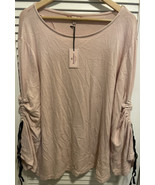 Juicy Couture Cinched Sleeve Sweater Pink XXL - $34.19 CAD