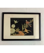 Bird Nature Scene Hanging Picture 7&quot;X5&quot; Japan - $10.20