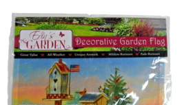 Erins Garden Winter Wheelbarrow Decorative Garden Flag (12.5" x 18") New - £11.04 GBP