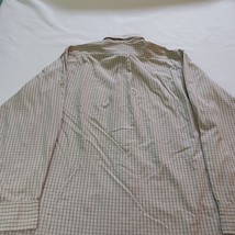 Izod Men's Gray Cotton Blend Check Button-Down Collar Shirt Size Large image 9