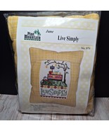 New Pine Mountain Designs - JUNE LIVE SIMPLY Pillow Cross Stitch Kit #979 - $28.09 CAD