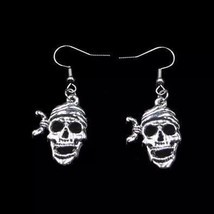 Brand New Pirate Skull Earrings  Festive Halloween - £3.95 GBP