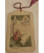 vintage Tally Card Man In Pink Playing Guitar Box2 - $12.86