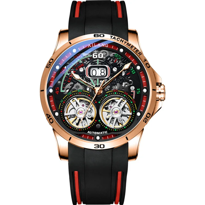 Ourbillon automatic mechanical watch men luxury brand luminous waterproof watches men s thumb200