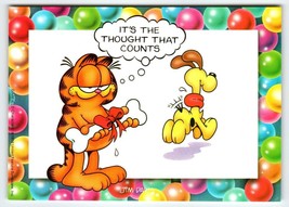 Garfield Cat &amp; Odie The Dog Postcard Signed Jim Davis Comic 1978 Unused - £6.32 GBP