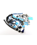 Collegiate Jewelry | Acrylic Cord &amp; Chan Necklaces &amp; Bracelets | Lot of 15 - £69.62 GBP