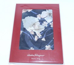 Salvatore Ferragamo Bufanda Gancini Floral Seda 160 X 45CM Flor Nuevo Rama - £217.81 GBP