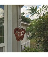 NWT Butterfly 3D Hanging Wind Spinner (1) Mini Brown Sparkle Enamel Meta... - $70.64 MXN