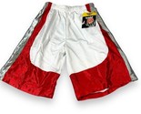 NWT VTG Basketball Shorts Sz M Red White Athletic Jogging Swimming Trunk... - $7.65