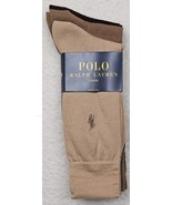 POLO RALPH LAUREN 3-Pack Dress Socks Shoe Sz 6-12.5 Sock Sz 10-13 Browns... - $443.52 MXN
