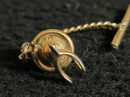 Hickok U.S.A Wishbone Tie Pin Lucky Goldtone - £11.79 GBP