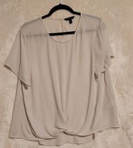 Women's Banana Republic Polyester Chiffon Blouse Short Sleeve Top Size XL - $9.49